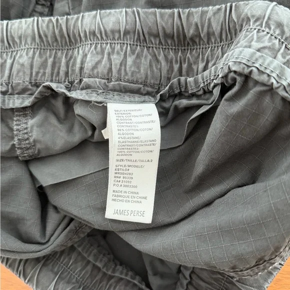 James Perse Navy Cargo Drawstring Shorts - Picture 4 of 6